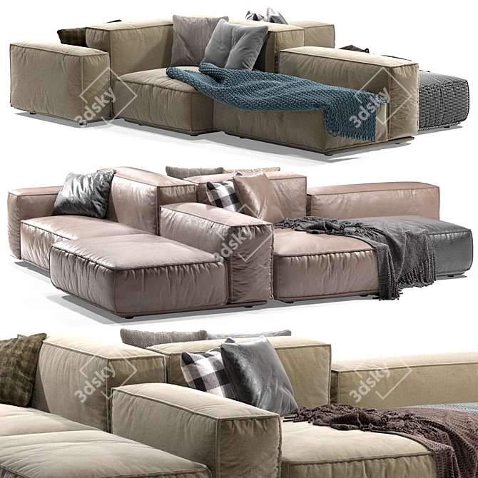 Timeless 1976 Design Sofa 3D model image 1