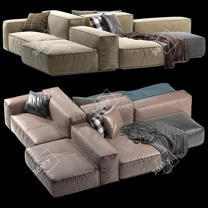 Timeless 1976 Design Sofa 3D model image 3