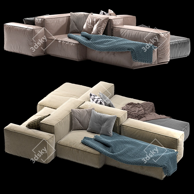 Timeless 1976 Design Sofa 3D model image 5