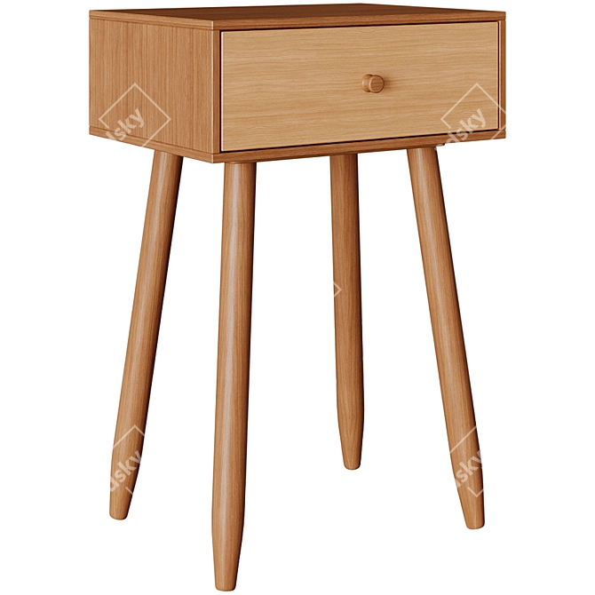 Zipcode Design Raelyn Bedside Table 3D model image 1