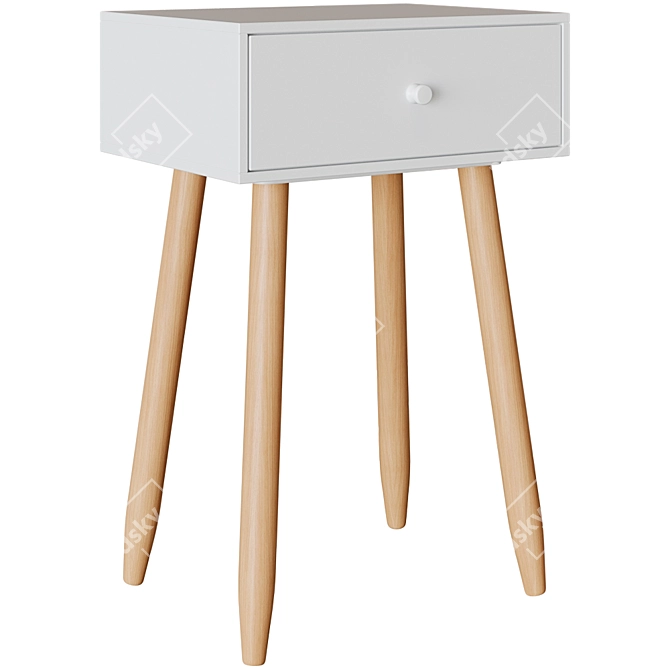 Zipcode Design Raelyn Bedside Table 3D model image 3