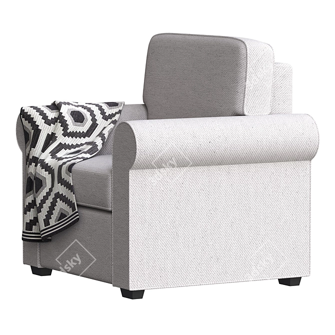 Timeless Hampton Armchair 3D model image 3