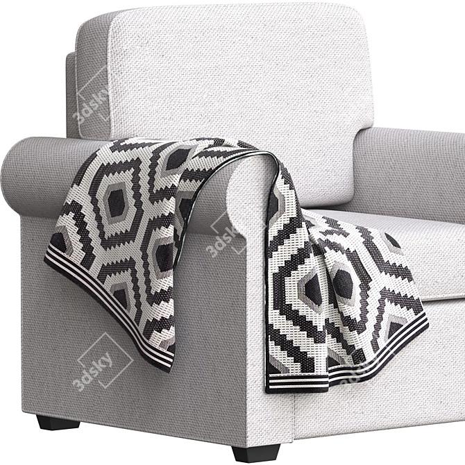 Timeless Hampton Armchair 3D model image 6