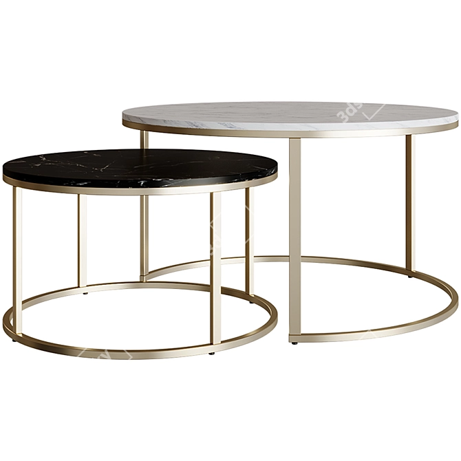 Elegant Rothman Coffee Table 3D model image 1