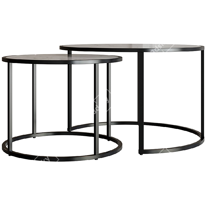 Elegant Strunk Coffee Table 3D model image 3