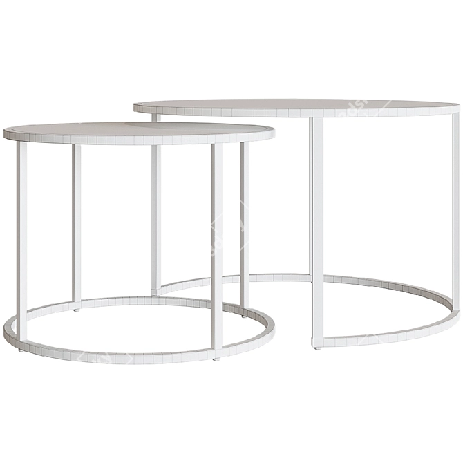 Elegant Strunk Coffee Table 3D model image 4