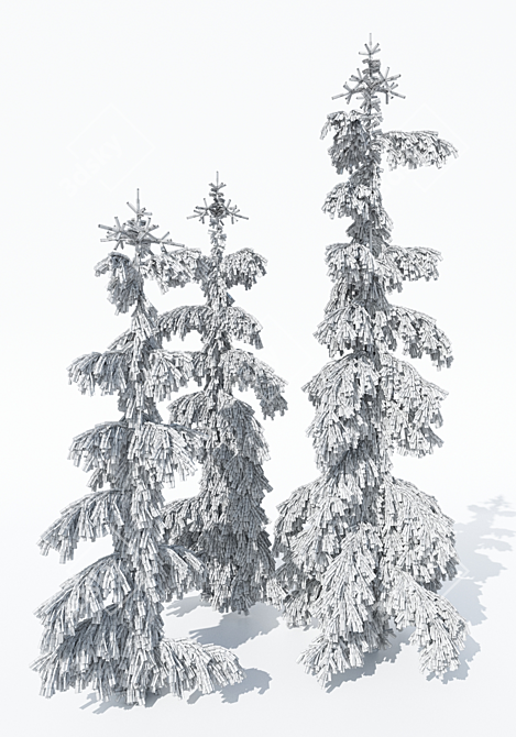 Rothenhaus Norway Spruce: Realistic Texture - 2.5m, 3m, or 3.5m 3D model image 2