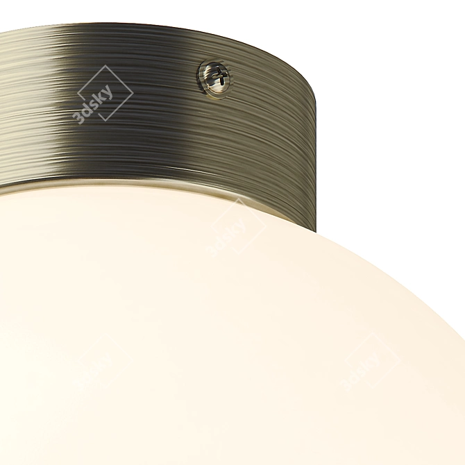 Modern Bronze Ceiling Pendant 3D model image 3