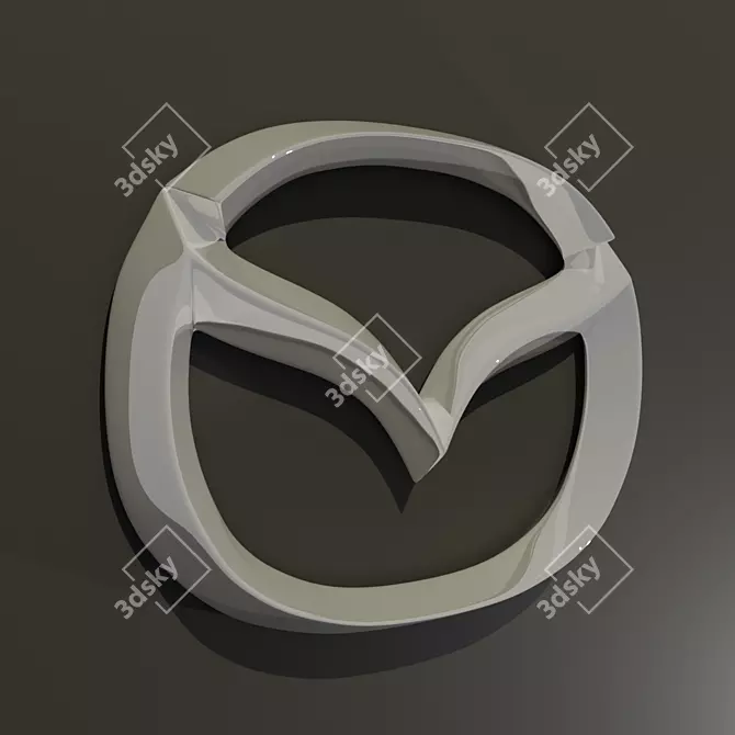 Dynamic Mazda Logo: Perfect for Your Auto Salon 3D model image 1