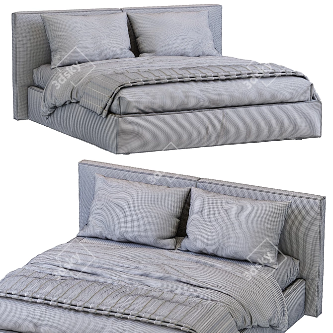 Sleek Flexteam Bed MILLER 2013 3D model image 6