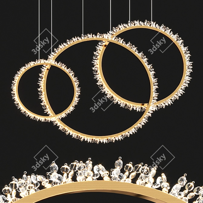 Elegant Glow: Prometheus Chandelier 3D model image 1