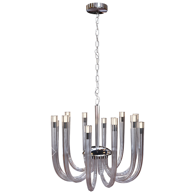 Elegant Concord Chandelier by Lampatron 3D model image 3