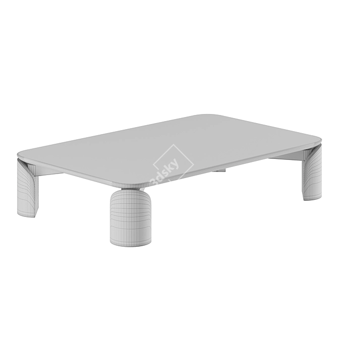 Elegant Salvatori TAULA Coffee Table 3D model image 5