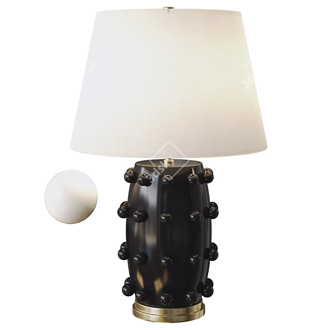 Circa Linden Medium Lamp: Illuminating Elegance 3D model image 1