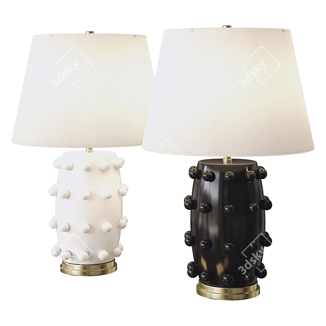 Circa Linden Medium Lamp: Illuminating Elegance 3D model image 2