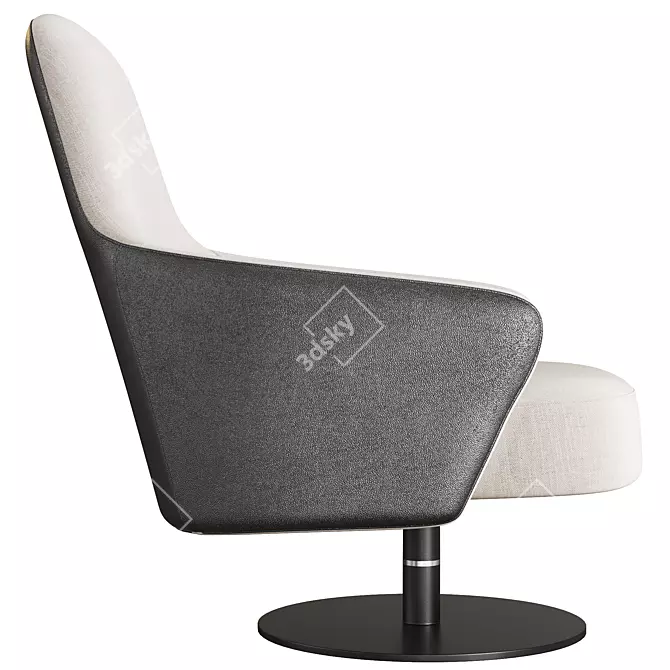 Ludwig Reflex Design Armchair 3D model image 3