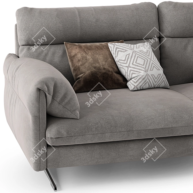 ALFRED Duvivier Canapes: Stylish Sofa for Modern Living 3D model image 4