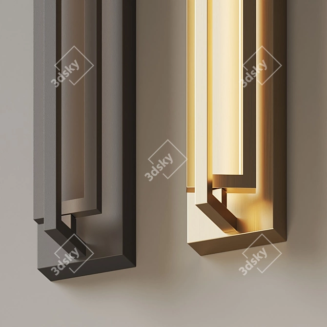 Dynamic Illumination: Mondrian Wall Light 3D model image 3