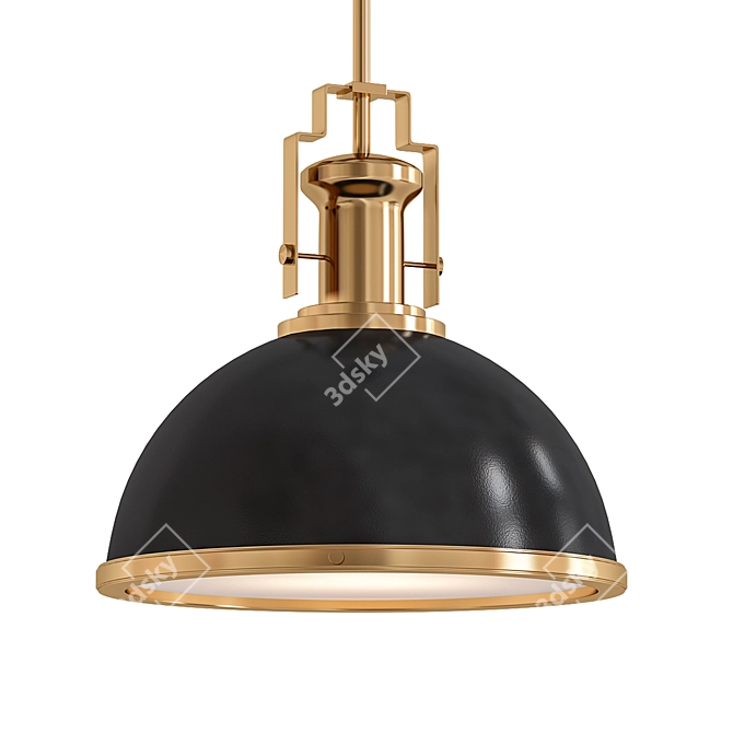 Vintage LED Pendant Light 3D model image 1