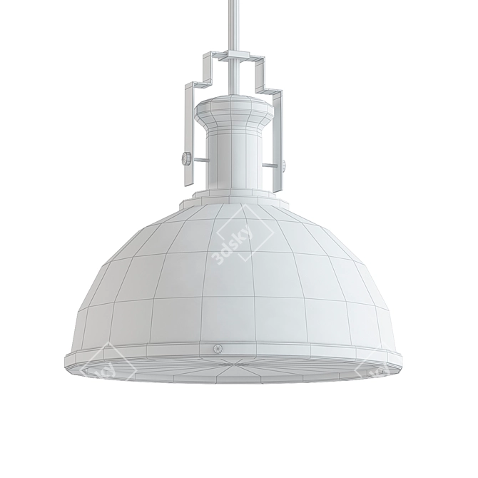 Vintage LED Pendant Light 3D model image 2