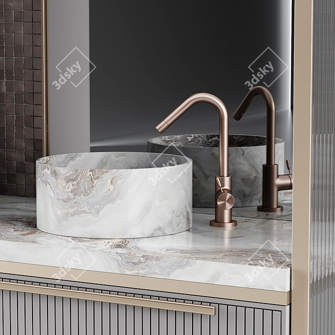 Modern Bathroom Console: №15 3D model image 6