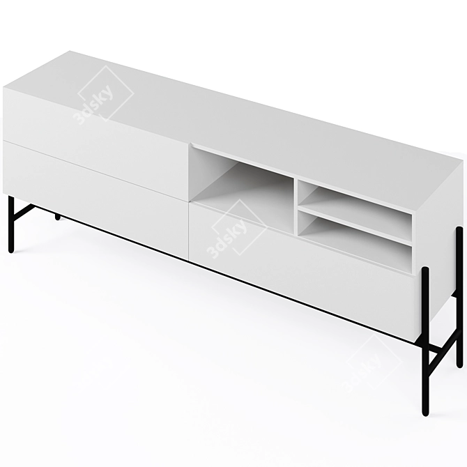 Modern Norse TV Table by Actona 3D model image 2