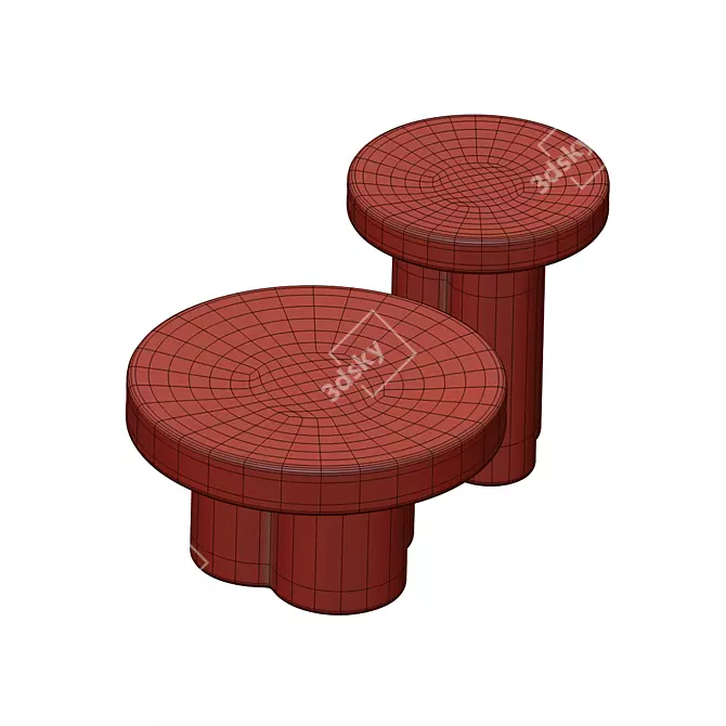 Miniforms SODA Coffee Table Set 3D model image 4