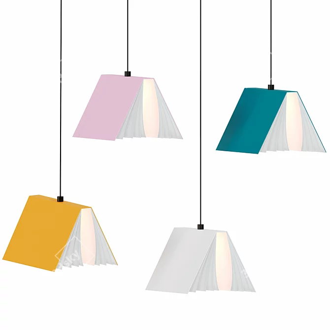 Contemporary Nordic LED Pendant Light 3D model image 1