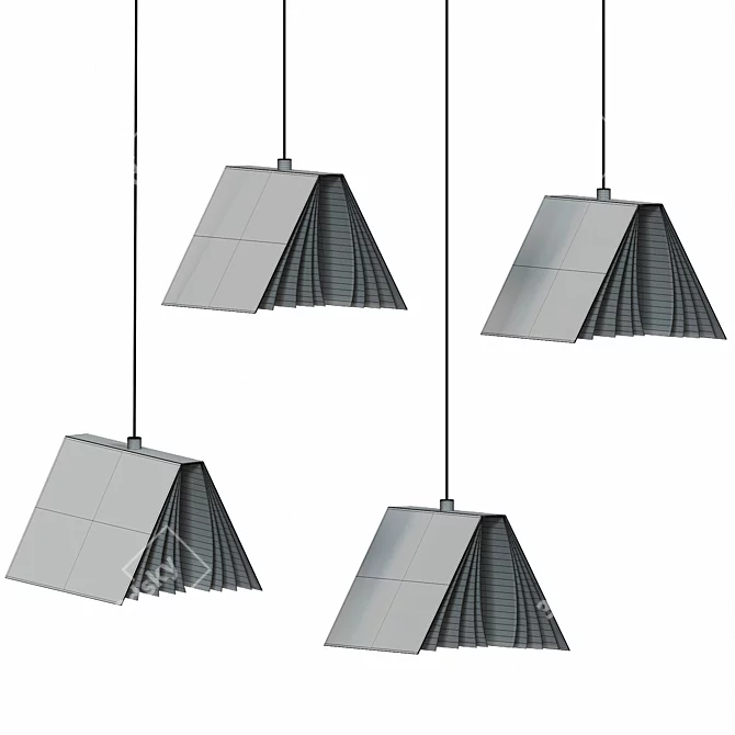 Contemporary Nordic LED Pendant Light 3D model image 2