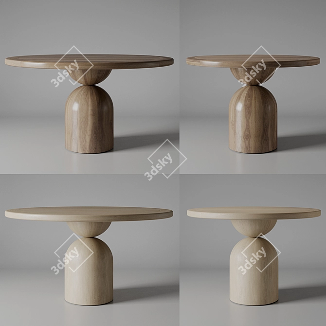 Sleek Bell Table by The WoodRoom 3D model image 2