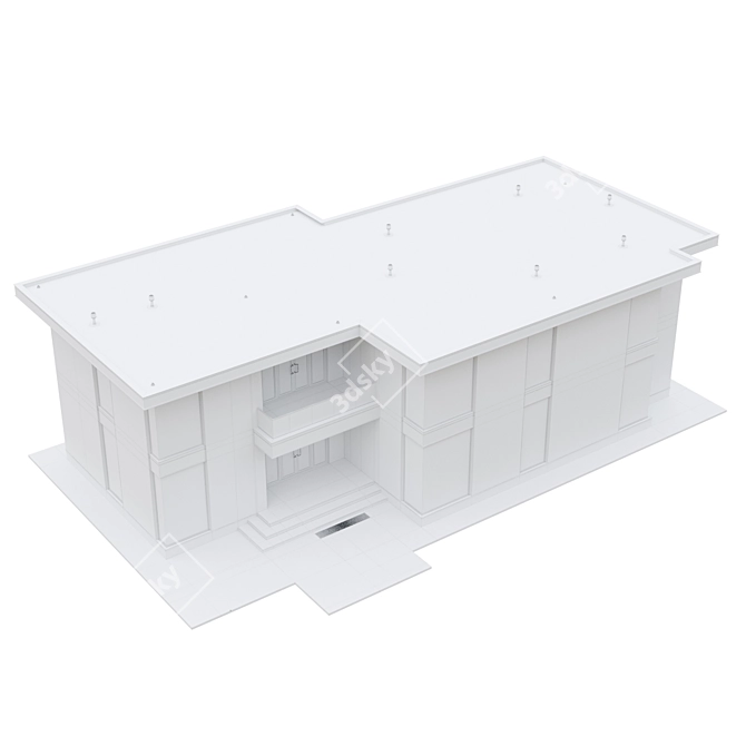 Modern Modular Buildings 001 3D model image 6