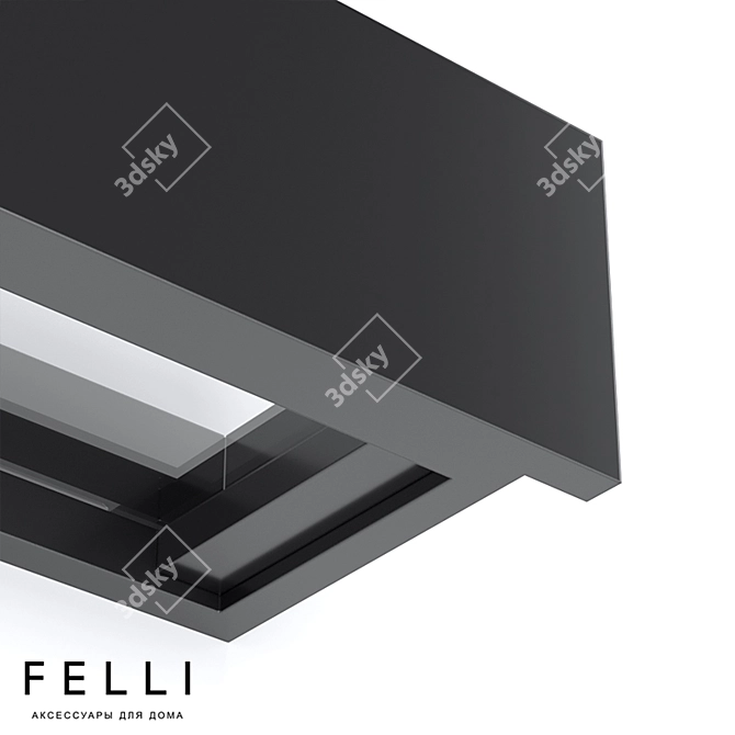 FELLI ELES "OM" - Stylish Solid Surface Shelf 3D model image 4