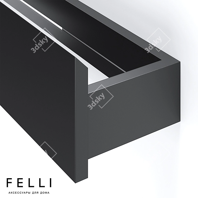 FELLI ELES "OM" - Stylish Solid Surface Shelf 3D model image 5