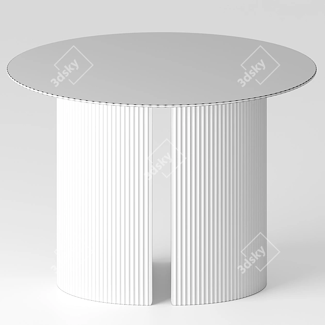 Minimalist Glass Coffee Table 3D model image 3