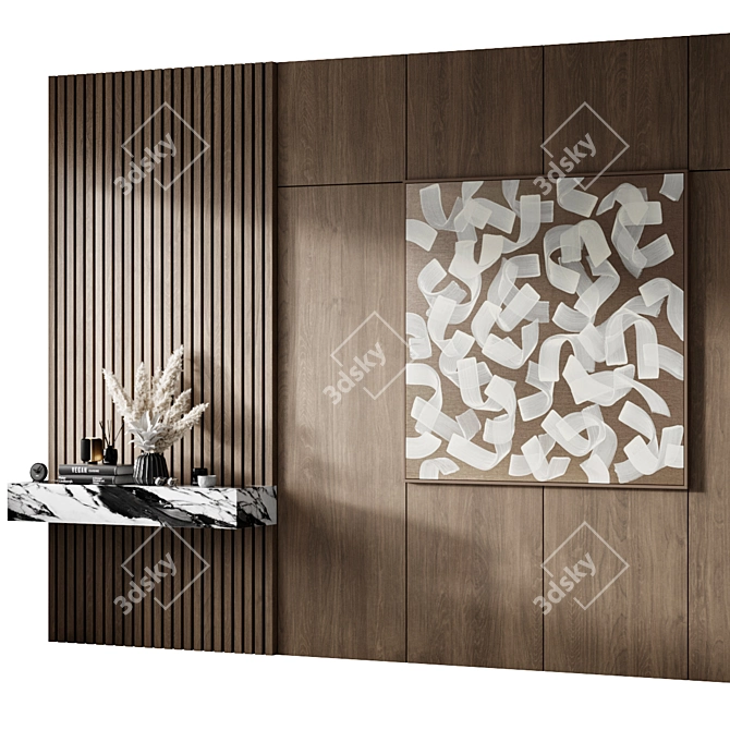 Modern Hallway Set: Dimensions 3050mm x 4360mm 3D model image 4