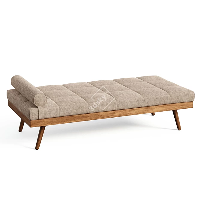 Alessa Midcentury Daybed 3D model image 1
