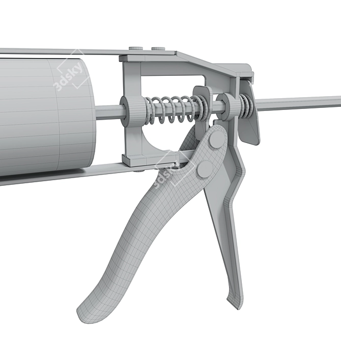 Silicone-Based Construction Gun 3D model image 5