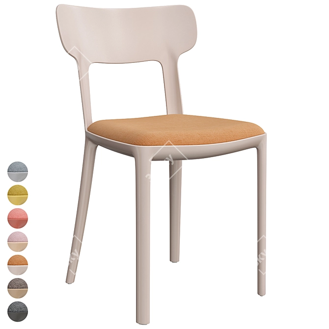 Modern Canova Chair: Contemporary Comfort by Infiniti 3D model image 1