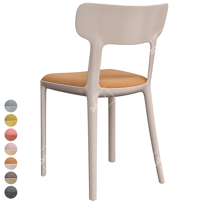 Modern Canova Chair: Contemporary Comfort by Infiniti 3D model image 2