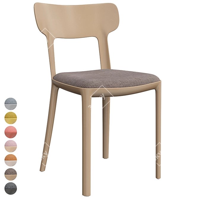 Modern Canova Chair: Contemporary Comfort by Infiniti 3D model image 4
