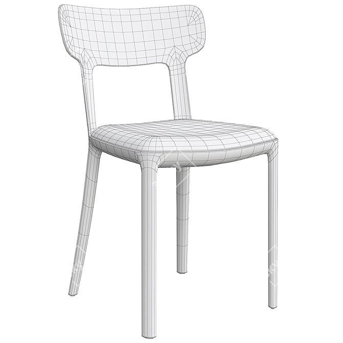 Modern Canova Chair: Contemporary Comfort by Infiniti 3D model image 7