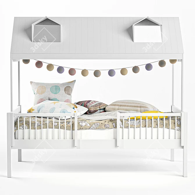 Coastal Dreams Kids Double Bed 3D model image 3