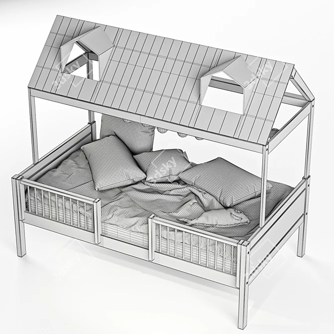 Coastal Dreams Kids Double Bed 3D model image 5