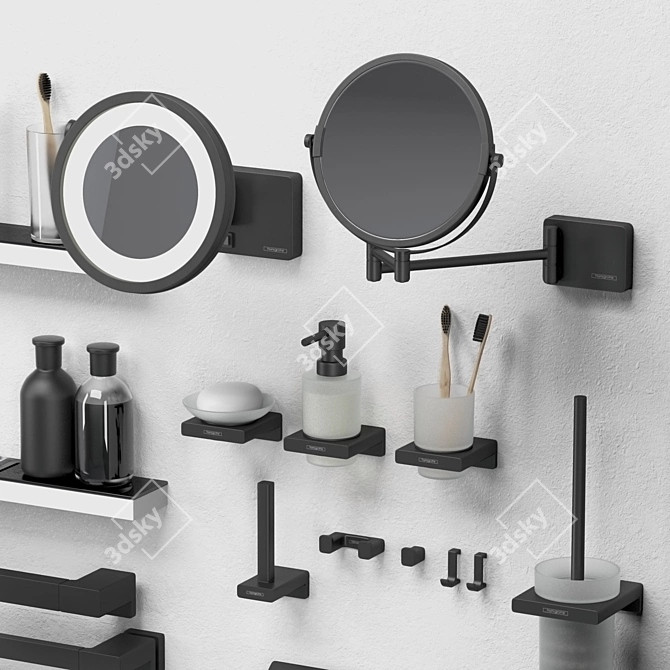 Hansgrohe Bathroom Set: Accessorize in Style 3D model image 11