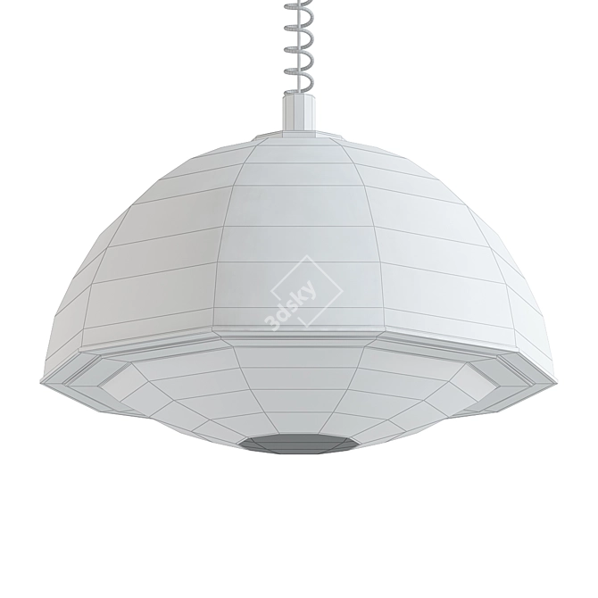 Sleek Lumitron Lighting Fixture 3D model image 2