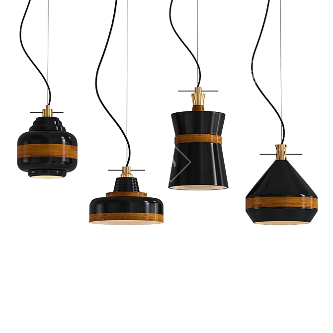 Volta Lamps: Elegant Lighting Collection 3D model image 1