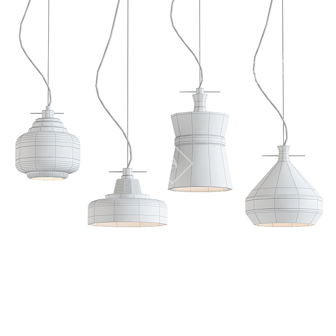 Volta Lamps: Elegant Lighting Collection 3D model image 2