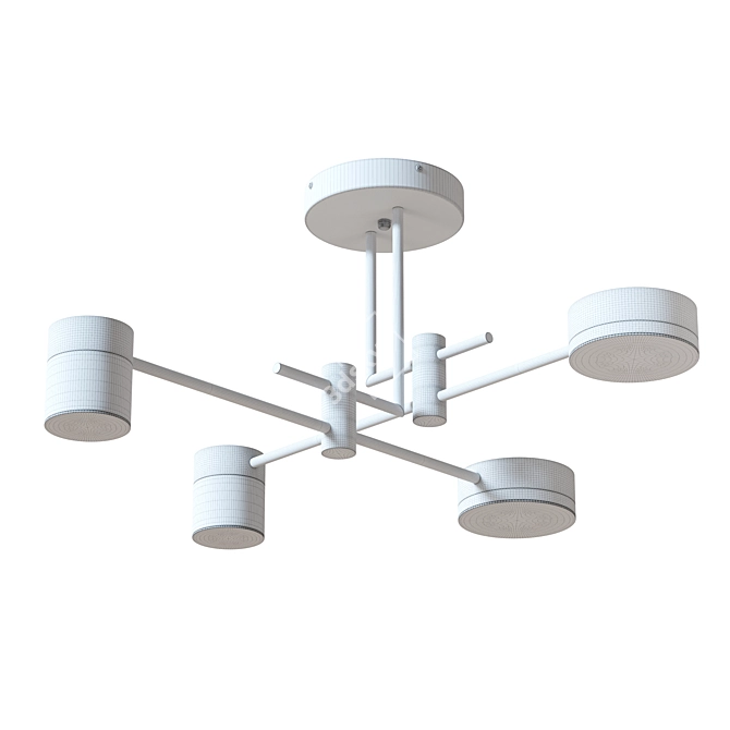 Qinet Pendant Chandelier: Modern Elegance! 3D model image 1