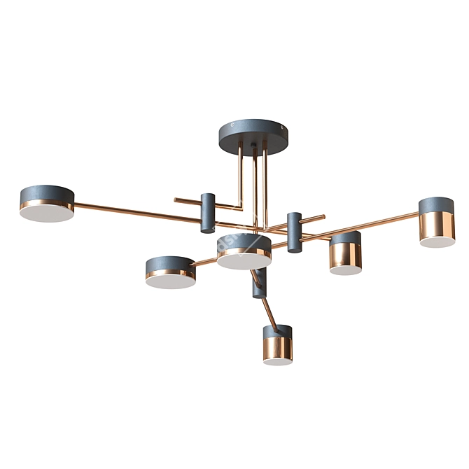 Qinet Pendant Chandelier: Modern Elegance! 3D model image 3