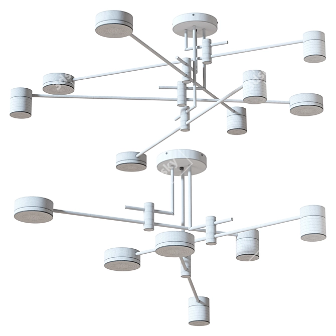 Qinet Pendant Chandelier: Modern Elegance! 3D model image 6